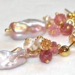 Shimmery Baroque Pearl Keshi Pearls Pink..