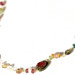 A Summer Rainbow Tourmaline Strand Necklace Gold..