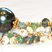 Natural Green Tahitian Pearl Luxe Gemmy Gold..