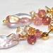 Shimmery Baroque Pearl Keshi Pearls Pink..