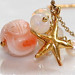 Beachy Angelskin Hand Carved Coral Gold Vermeil..