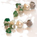 Luxe Precious Emerald Freshwater Pearl Ethiopian..